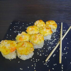 Запечений з креветкою